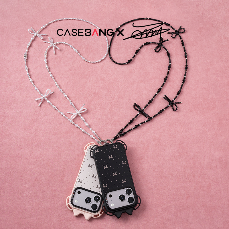 Classic Black Bow Cross-body Strap