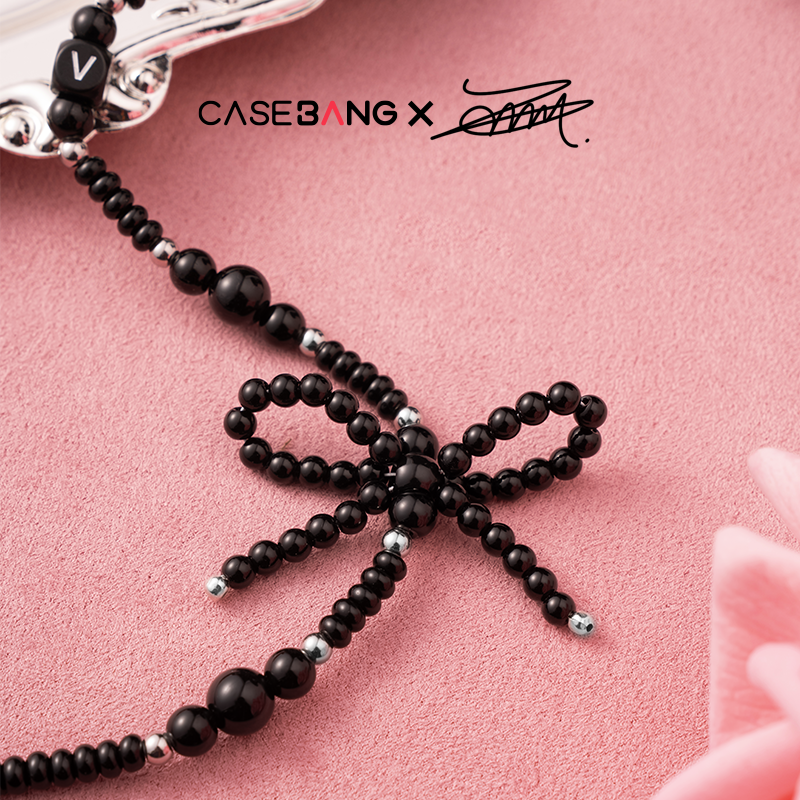 Classic Black Bow Cross-body Strap