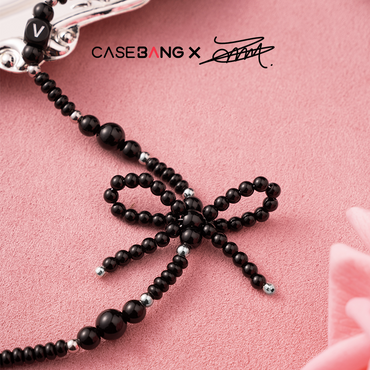 Classic Black Bow Cross-body Strap