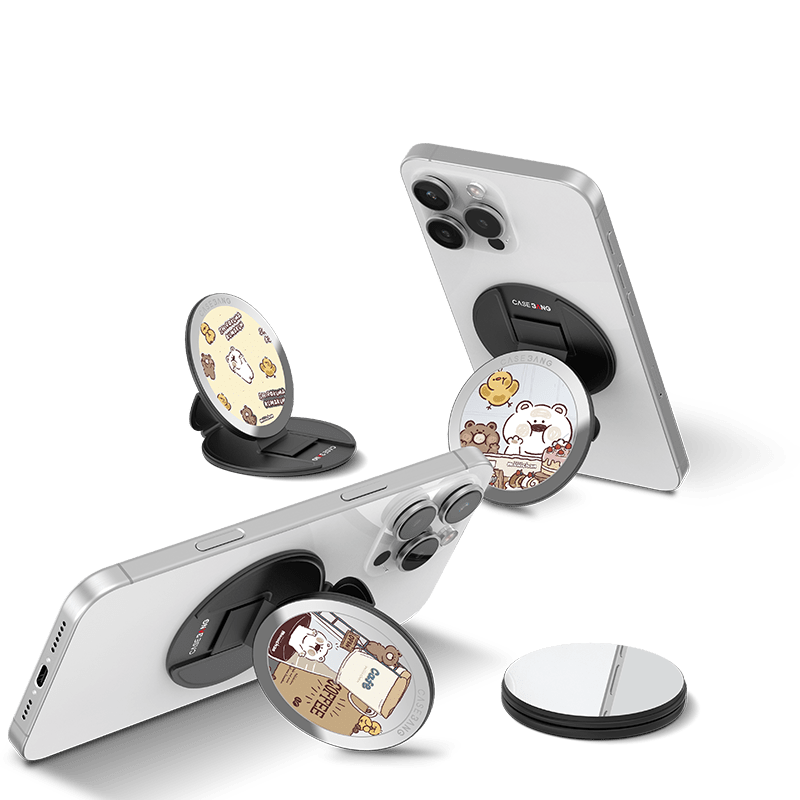 Bakery Bear MagSafe Grip Stand - CaseBangMagsafe Grip StandCaseBangCustard BearBack Cover