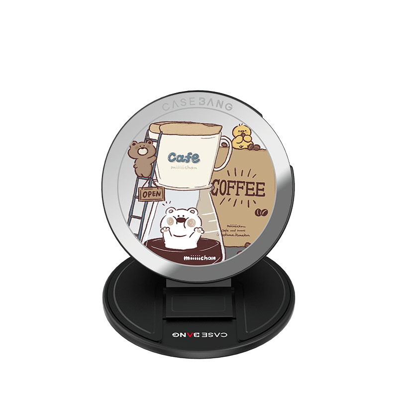Bakery Bear MagSafe Grip Stand - CaseBangMagsafe Grip StandCaseBangCoffee BearBase Stand + Back Cover
