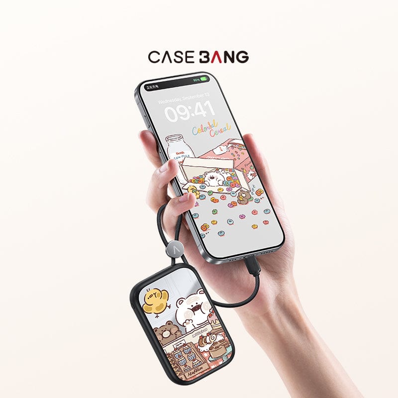 Bakery Bear Power Bank Build - in Cable - CaseBangPower BankCaseBangDessert Store/For Lightning