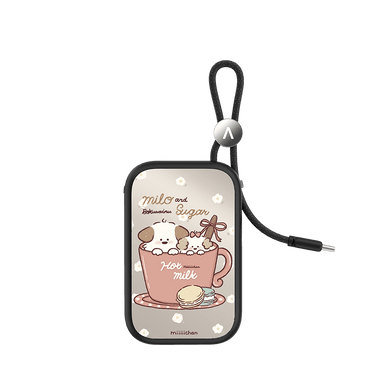 CaseBang Milo & Sugar/For Lightning Miiiiichan Doggie Power Bank Build-in Cable