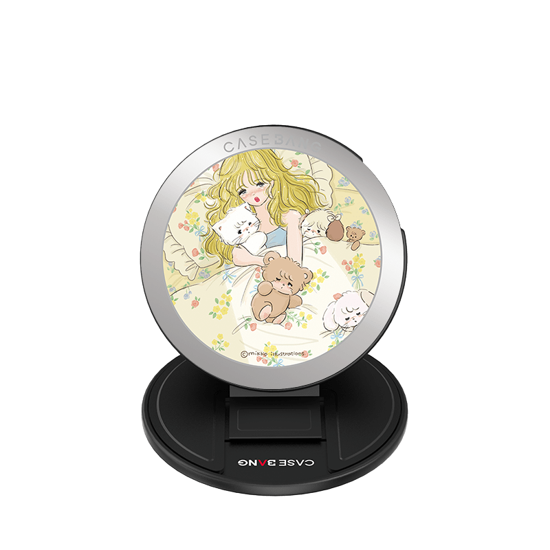 CaseBang Dreamy Mikko / Base Stand + Back Cover Mikko Characters MagSafe Grip Stand