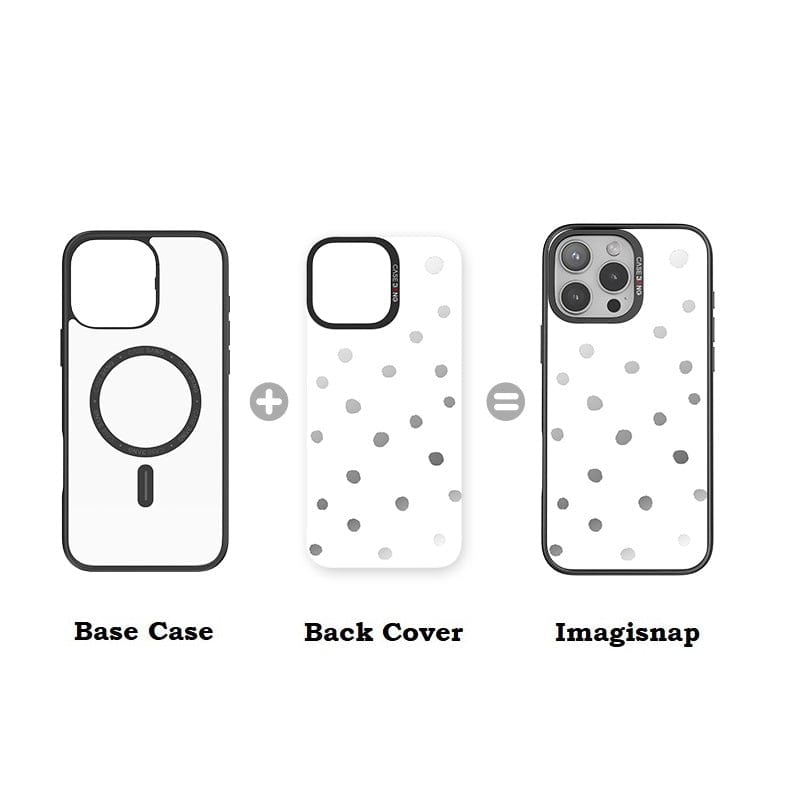 Coconut White Polka Dots Imagisnap - CaseBangImagisnapCaseBangiPhone 16 Pro MaxBack Cover+Base Case