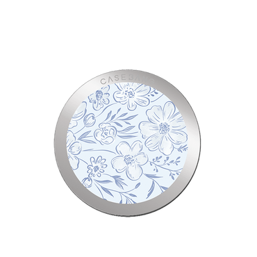 Little Blue Flowers MagSafe Grip Stand - CaseBangMagsafe Grip StandCaseBangBack Cover