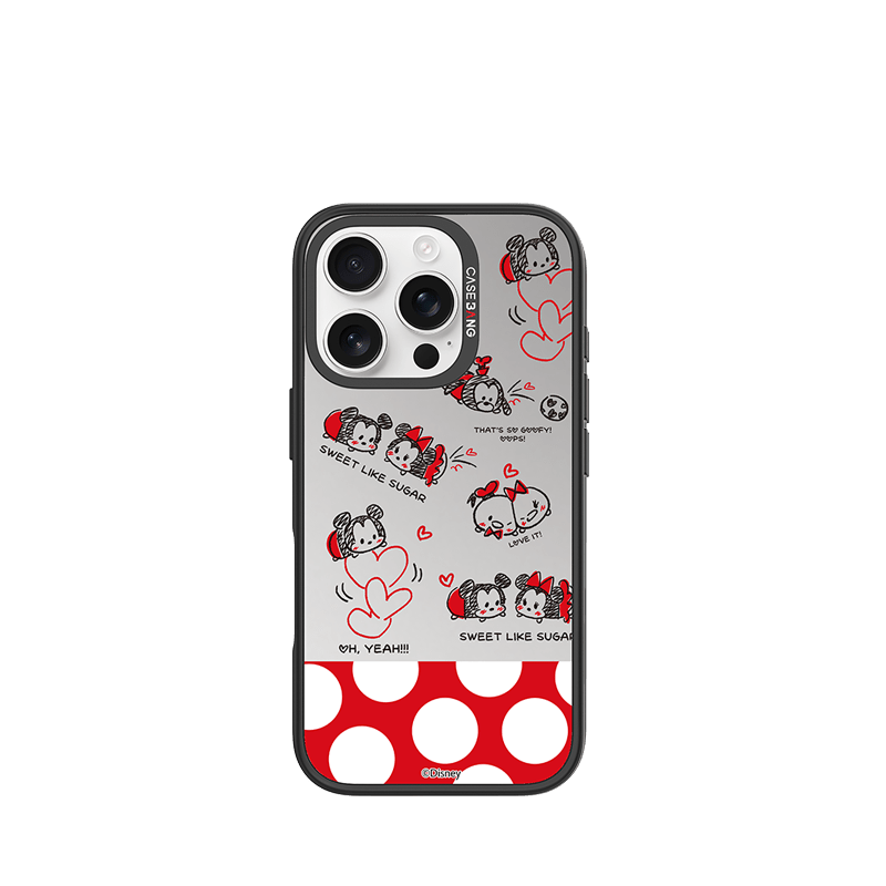 Mickey& Minnie Polka Love Imagisnap - CaseBangImagisnapCaseBangiPhone 16 Pro MaxBack Cover
