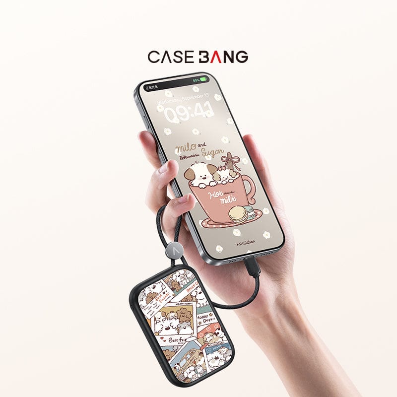 Miiiiichan Doggie Power Bank Build - in Cable - CaseBangPower BankCaseBangMilo & Sugar/For Lightning