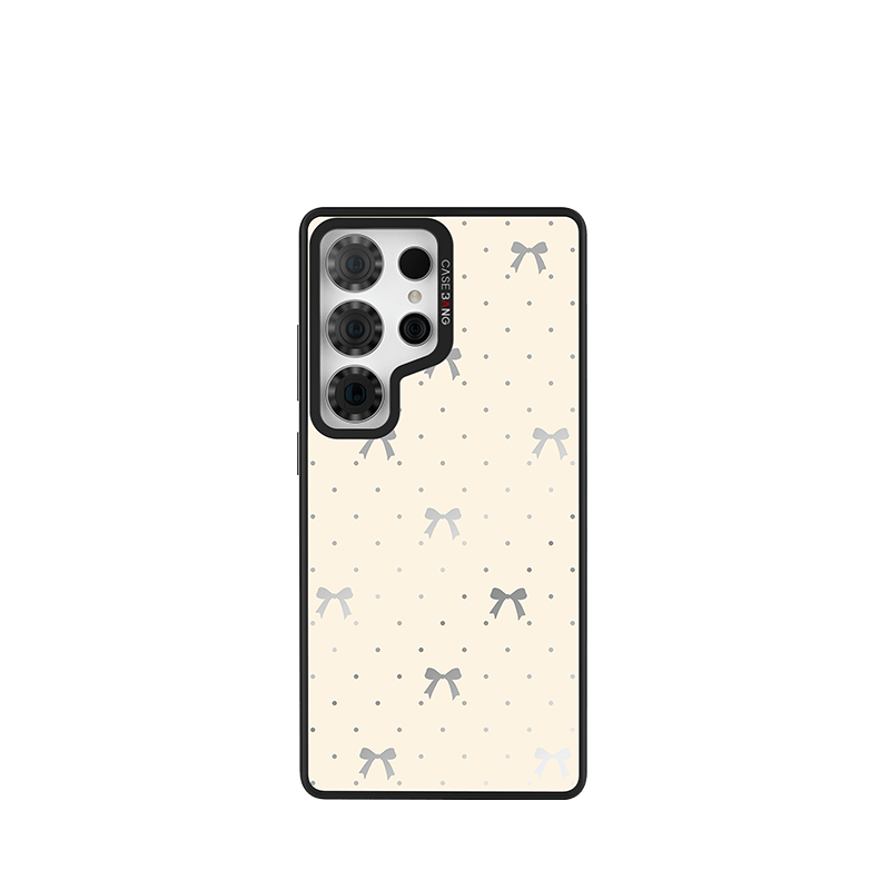 Milkshake White Bow Imagisnap - CaseBangImagisnapCaseBangiPhone 17 Pro MaxBack Cover