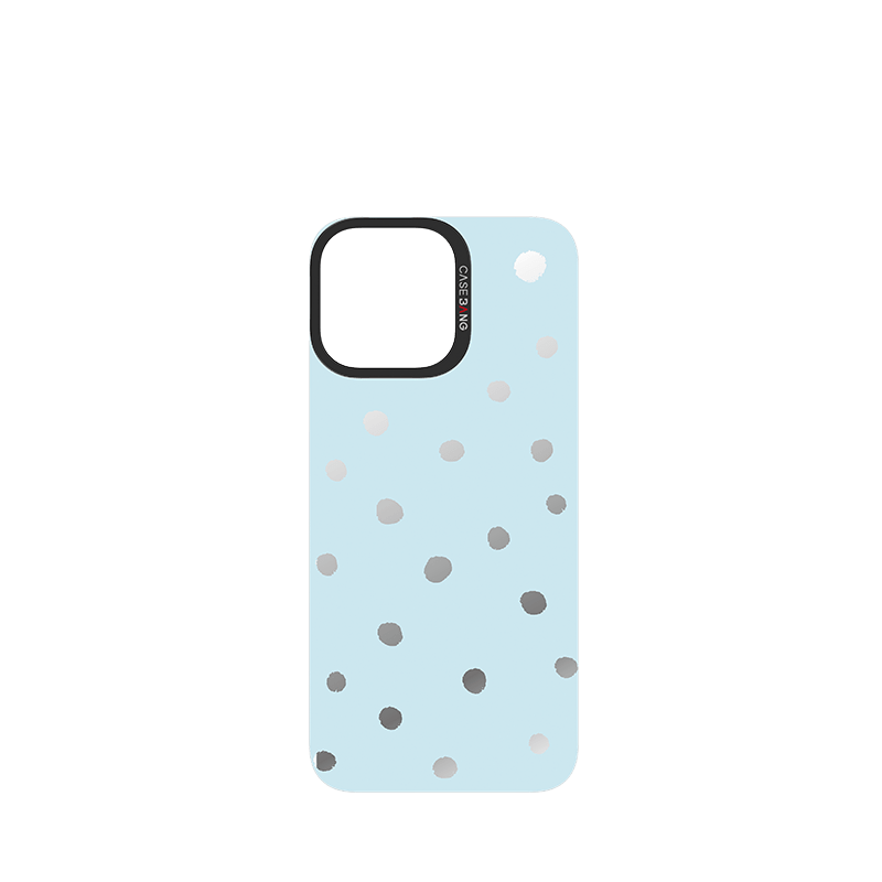 Sea Salt Blue Polka Dots Imagisnap - CaseBangImagisnapCaseBangiPhone 16 Pro MaxBack Cover