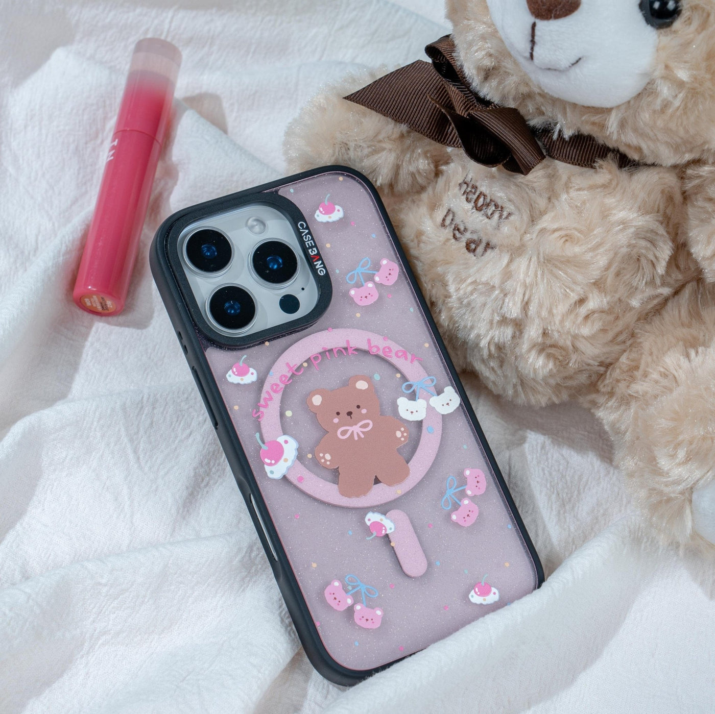 Sweet Pink Bear Imagisnap - CaseBangImagisnapCaseBangiPhone 13Back Cover+Base Case