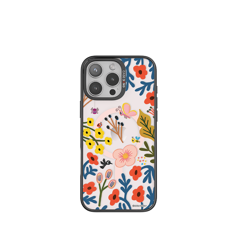 CaseBang Imagisnap Patchwork Dreams magsafe interchangeable phone case For iPhone 13-16 series iPhone 16 Pro Max / Back Cover+Base Case Courious Forest Imagisnap