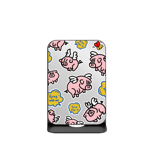 Flying Piggy Mirror Wallet Stand