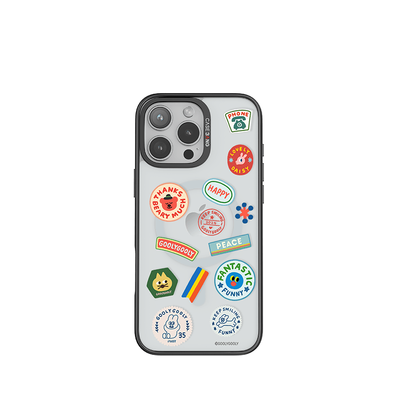 CaseBang Imagisnap Patchwork Dreams magsafe interchangeable phone case For iPhone 13-16 series iPhone 16 Pro Max / Back Cover+Base Case Daisy Stamp Collection Imagisnap