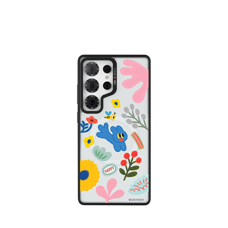 CaseBang Imagisnap Patchwork Dreams magsafe interchangeable phone case For iPhone 13-16 series Samsung S25 Ultra / Back Cover+Base Case Funny Playtime Imagisnap