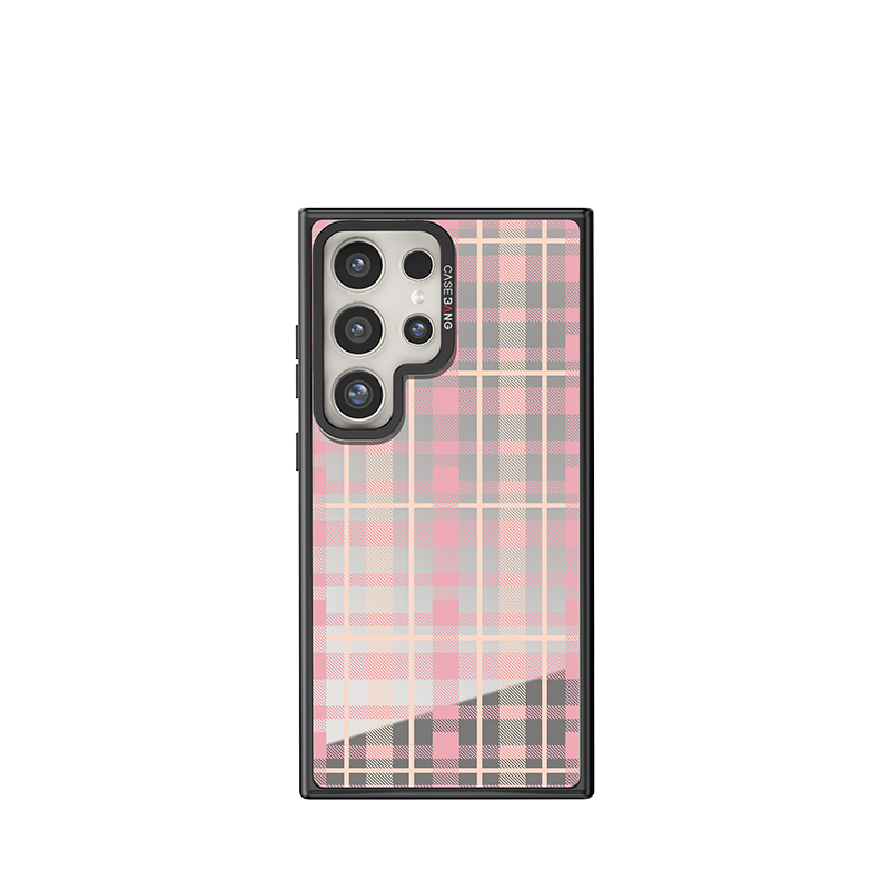 CREAMY PINK PLAID Imagisnap