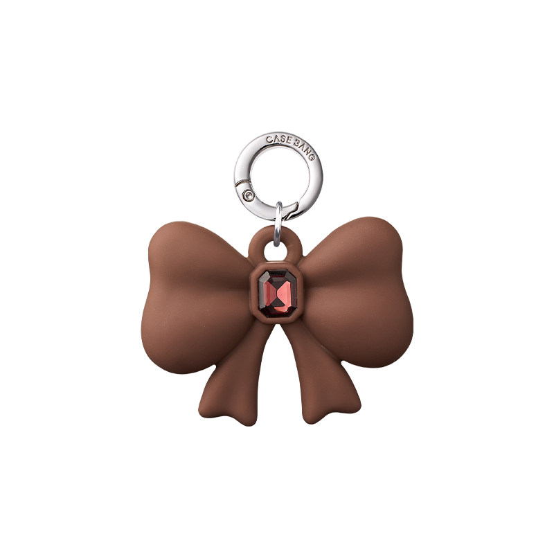 Chocolate Brown Bow Pendant