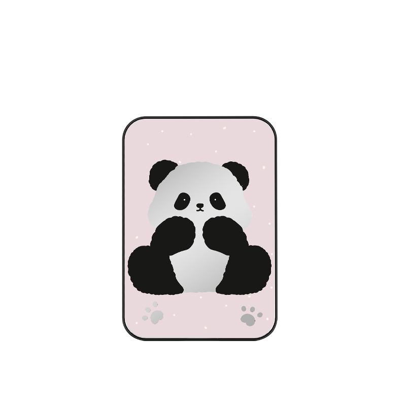 Porte-monnaie support Magsafe Panda Rose