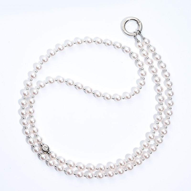 Pearl Coss-body Phone Charm