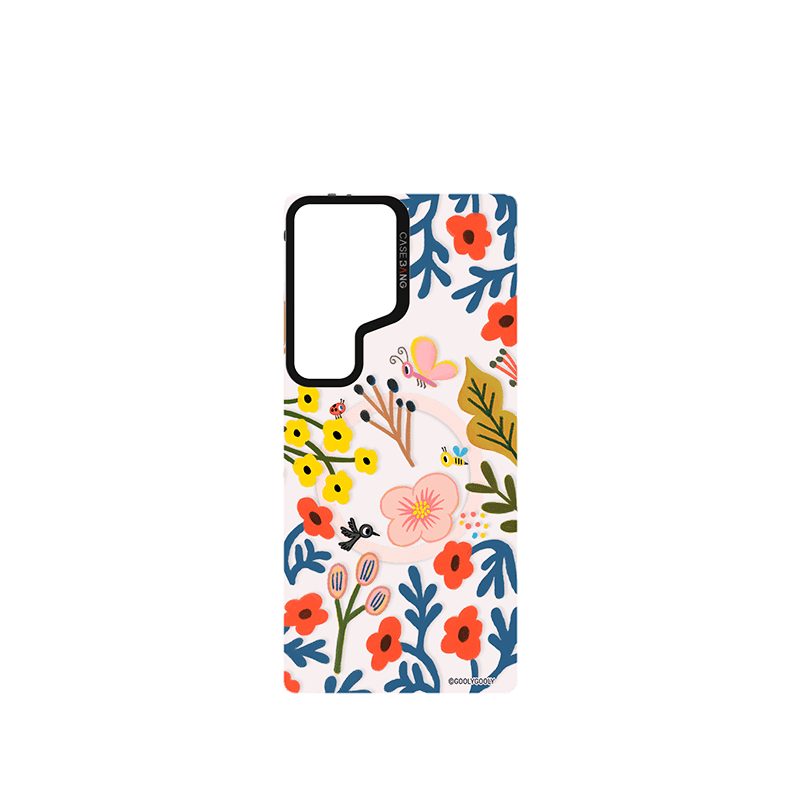 CaseBang Imagisnap Patchwork Dreams magsafe interchangeable phone case For iPhone 13-16 series Samsung S25 Ultra / Back Cover Courious Forest Imagisnap