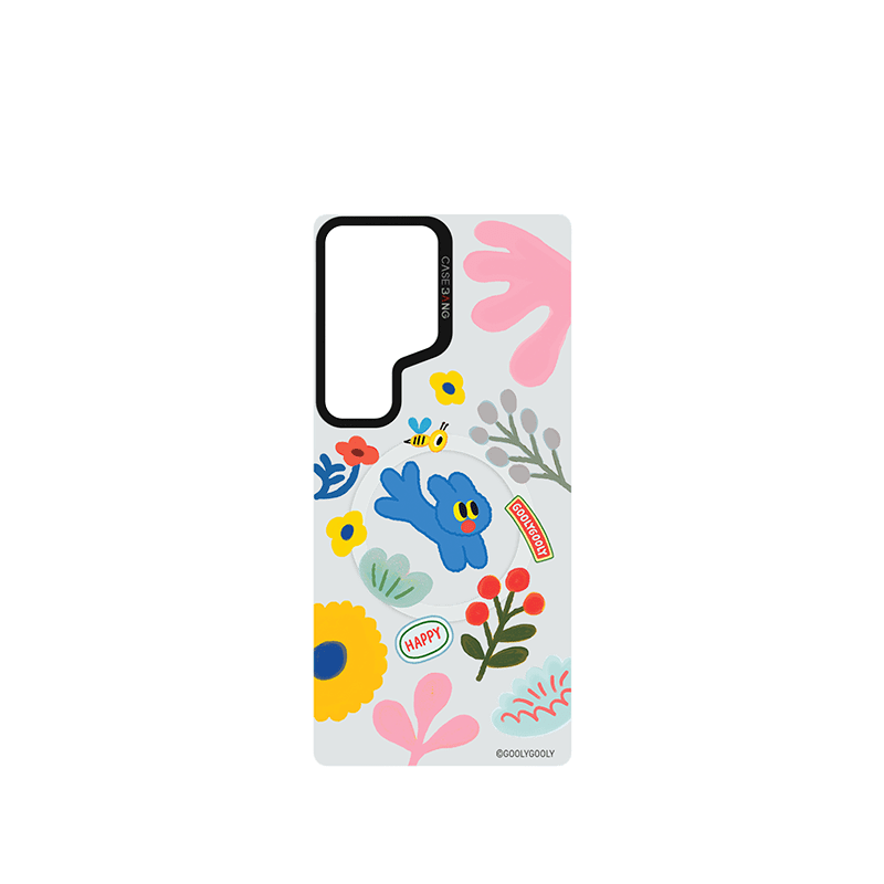 CaseBang Imagisnap Patchwork Dreams magsafe interchangeable phone case For iPhone 13-16 series Samsung S25 Ultra / Back Cover Funny Playtime Imagisnap