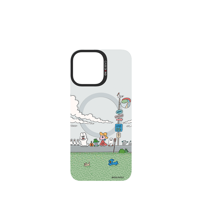 CaseBang Imagisnap Patchwork Dreams magsafe interchangeable phone case For iPhone 13-16 series iPhone 16 Pro Max / Back Cover Daisy Travel Imagisnap