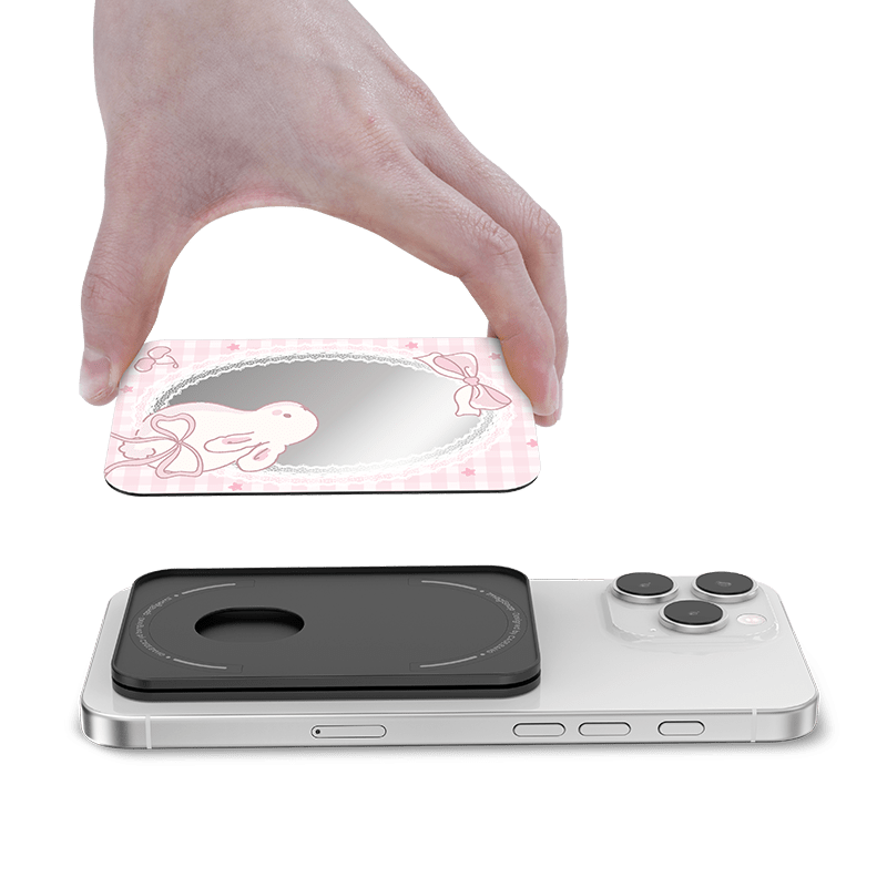 Rabbit in the mirror MagSafe Wallet Stand