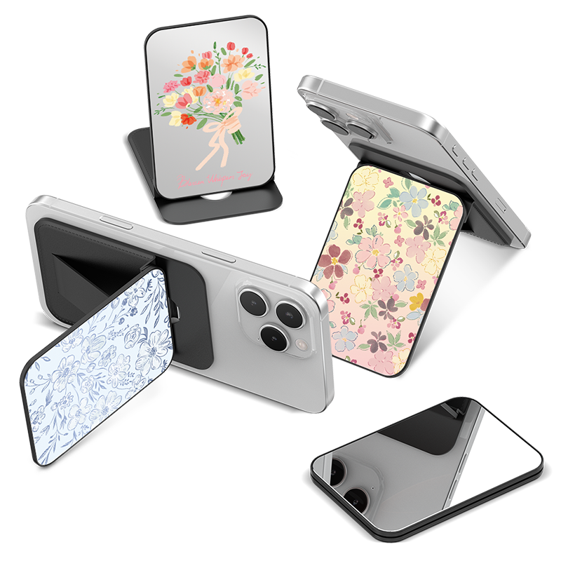 Blooming Flowers MagSafe Wallet Stand