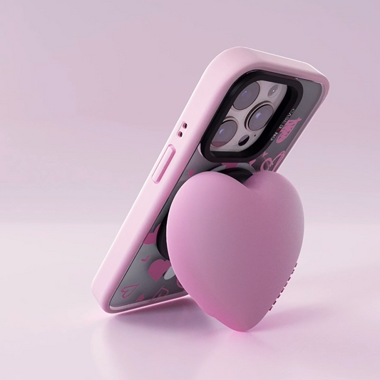 3D Heart-Shaped MagSafe Grip Stand