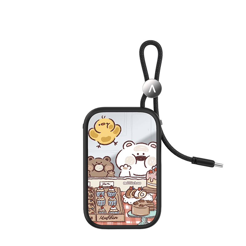 Bakery Bear Power Bank Build-in Cable