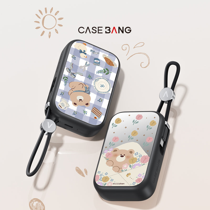 Miiiiichan Dessert Bear Power Bank avec câble intégré