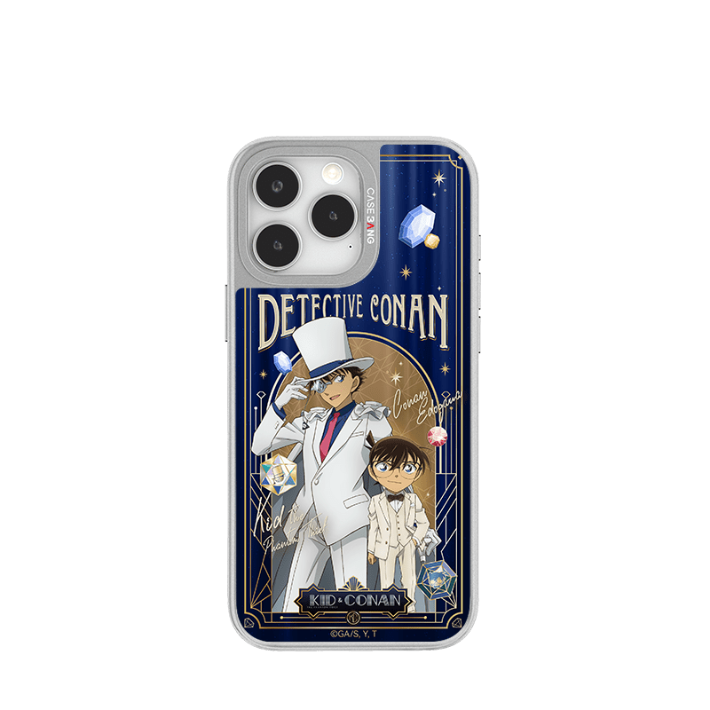 CaseBang Unijoy DETECTIVE CONAN Silver Unijoy Gem Conan & Kid Anniversary / iPhone 14 Pro DETECTIVE CONAN Silver Unijoy