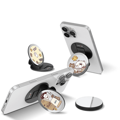 Bakery Bear MagSafe Grip Stand - CaseBangMagsafe Grip StandCaseBangCustard BearBack Cover