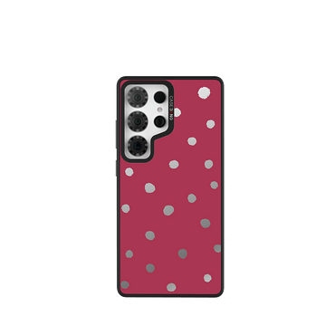 Berry Red Polka Dots Imagisnap - CaseBangImagisnapCaseBangSamsung S25 UltraBack Cover+Base Case