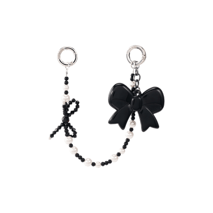 Black Bow Phone Hand Charm - CaseBangPhone CharmCaseBang
