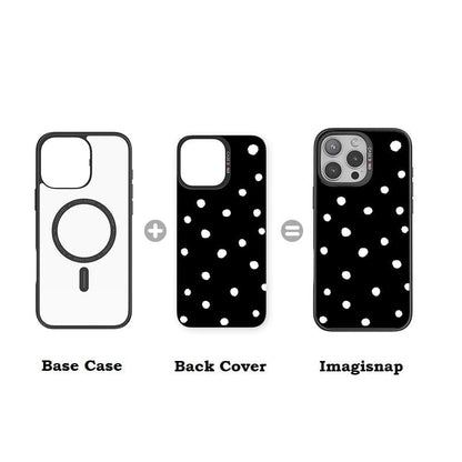 Black Polka Dots Imagisnap - CaseBangImagisnapCaseBangiPhone 16 Pro MaxBack Cover+Base Case