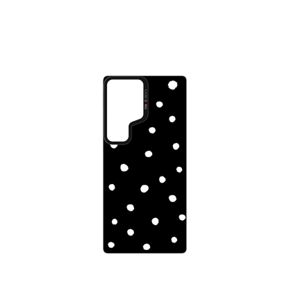 Black Polka Dots Imagisnap - CaseBangImagisnapCaseBangSamsung S25 UltraBack Cover