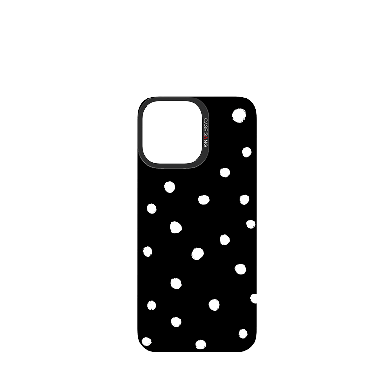 Black Polka Dots Imagisnap - CaseBangImagisnapCaseBangiPhone 16 Pro MaxBack Cover