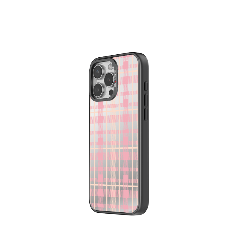 CaseBang 手机壳 CREAMY PINK PLAID Imagisnap