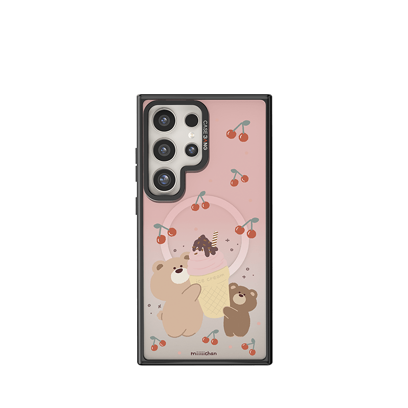 CaseBang 背盖 Samsung S24 / Back Cover+Base Case Ice Cream Teddy Bear Imagisnap