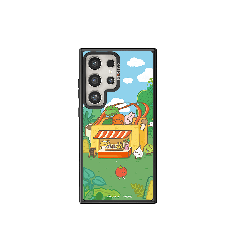 CaseBang 手机壳 Samsung S25 Ultra / Back Cover+Base Case Veggie Bazaars Imagisnap