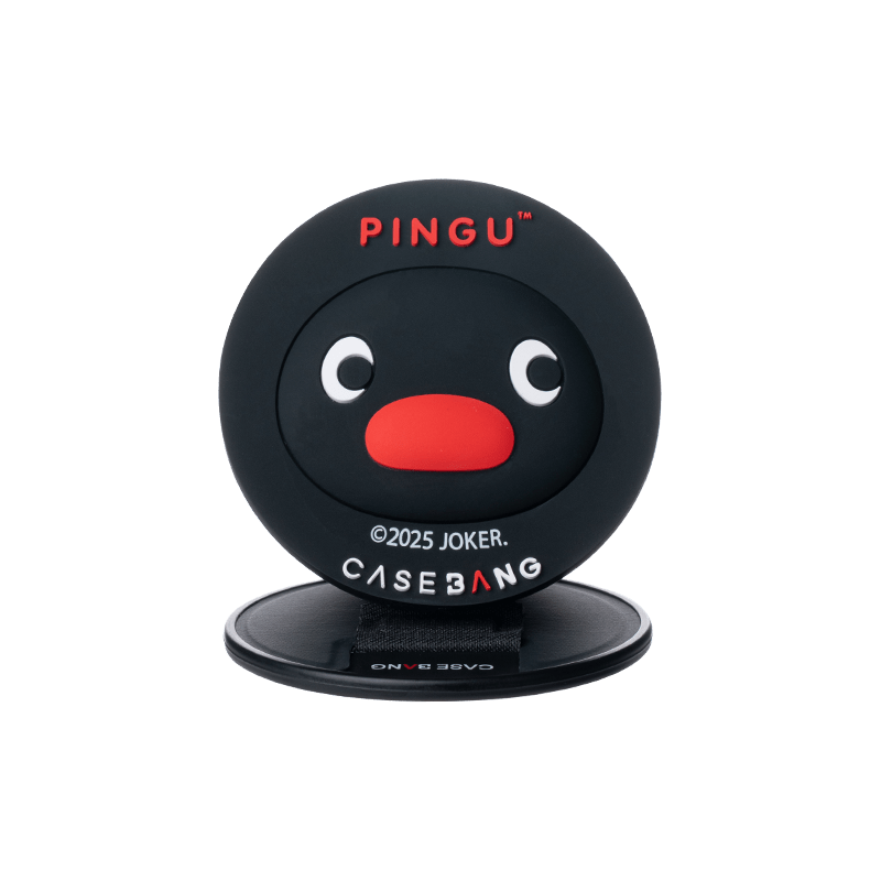 CaseBang Base Stand + Back Cover 3D Pingu Magsafe Grip Stand