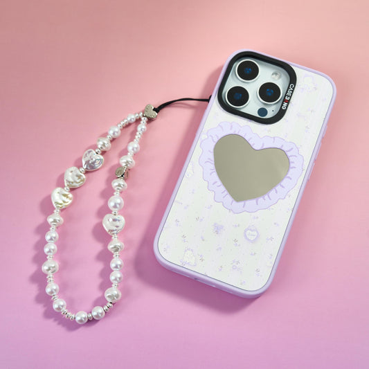 CaseBang Purple Base Case+Sweet Dreams Paradise Wrist Strap+Magical Reflection Cover / iPhone 16 Pro Ballet Trinket Set