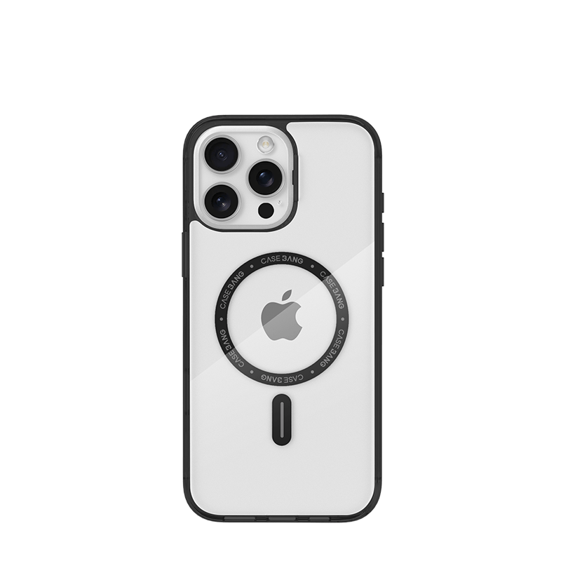 CaseBang Base Case MagSafe-Compatible ImagiSnap Case for iPhone 15 Pro Max - Drop-Resistant Protection | CaseBang Clear Black / iPhone 15 Pro ImagiSnap Base Case