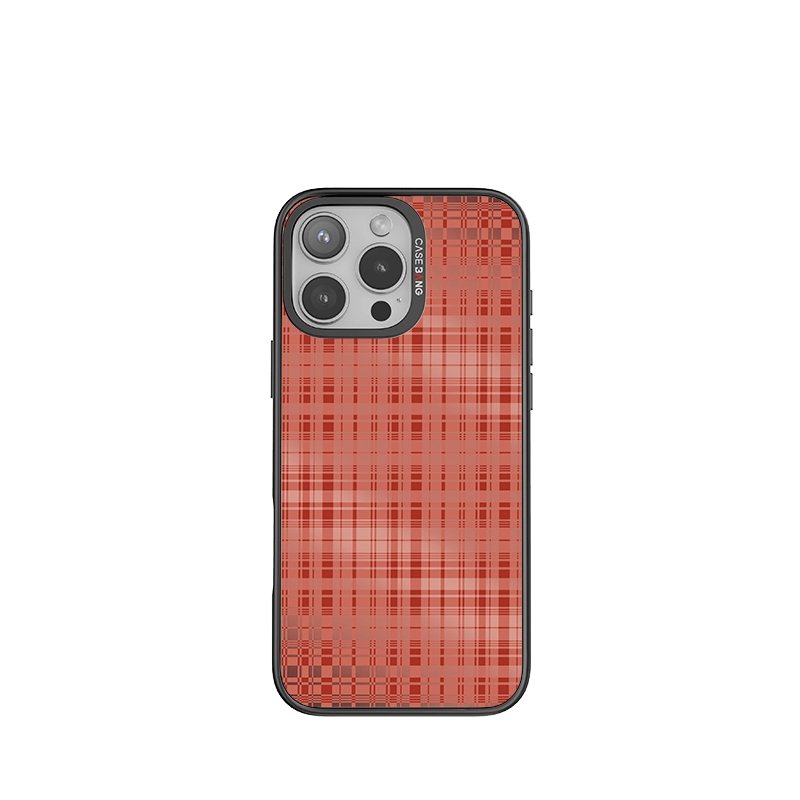 CaseBang iPhone 13 / Back Cover+Base Case BERRY RED PLAID Imagisnap