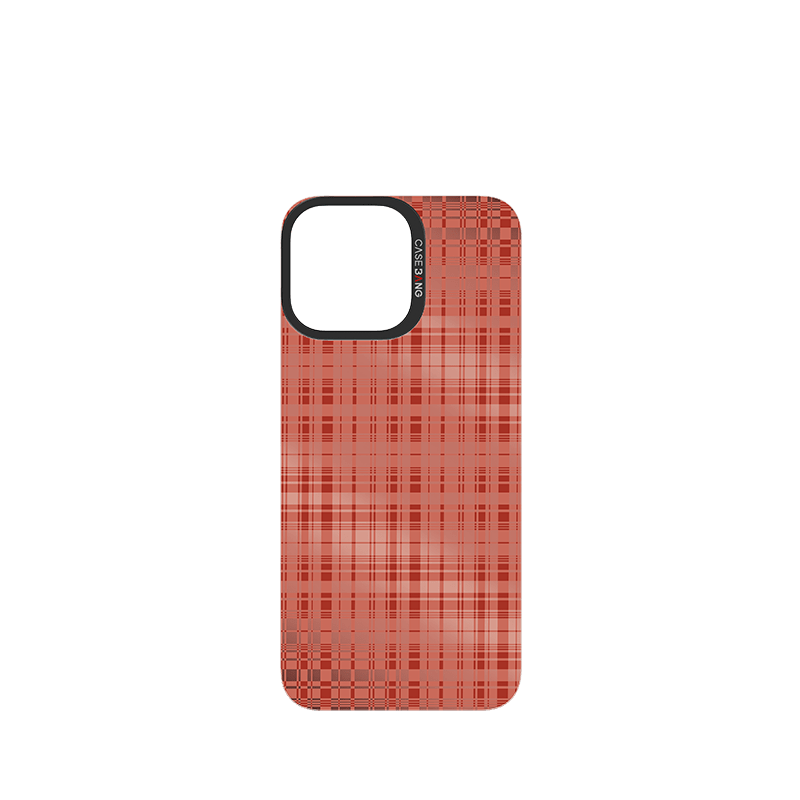CaseBang iPhone 13 / Back Cover BERRY RED PLAID Imagisnap