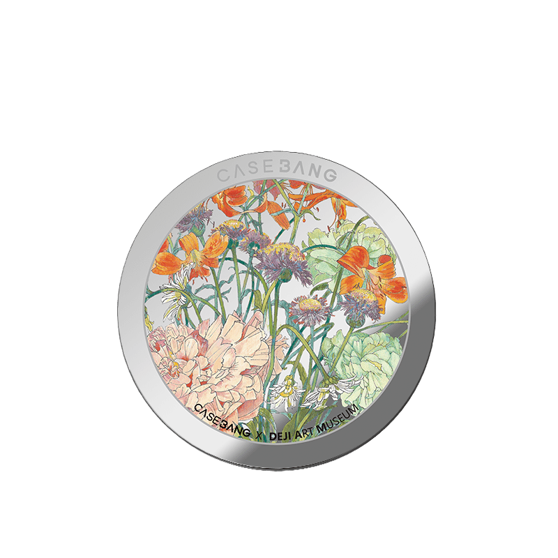 CaseBang Prosperous Flowers / Back Cover Deji Art MagSafe Grip Stand