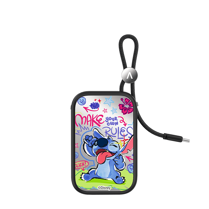 CaseBang Cheeky Stitch/For Lightning Disney Stitch Power Bank Build-in Cable