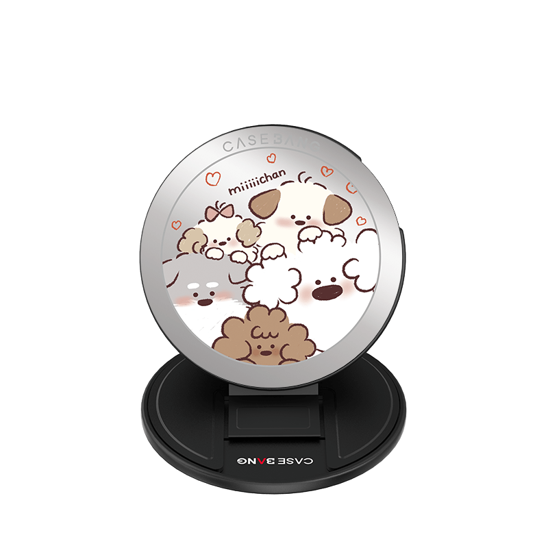 CaseBang Base Stand + Back Cover Doggie Family Magsafe Grip Stand