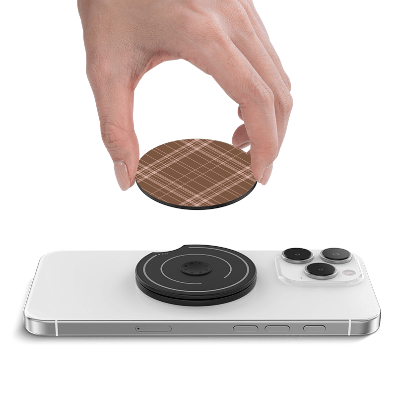CaseBang GENTLE PINK BROWN Magsafe Grip Stand
